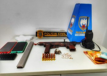 Polícia Militar apreende drogas e arma caseira em São Gabriel da Palha