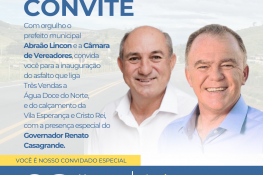 Governador Renato Casagrande estará presente em Água Doce do Norte neste sábado