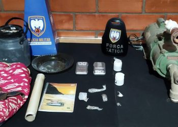 Operação conjunta PC/PM apreende drogas e materias de tráfico em Barra de São Francisco