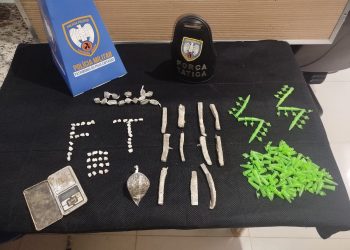 PM apreende crack e maconha em mata de Águia Branca
