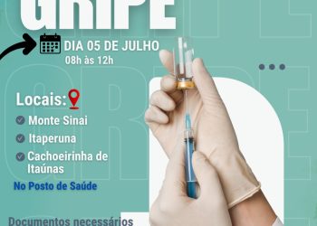 Campanha de vacinação contra influenza será realizada em quatro distritos do município