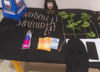 Operação conjunta prende suspeito e apreende drogas no bairro Colina