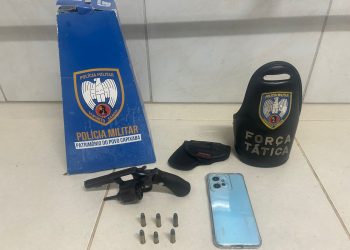 Arma Fora das Ruas, Mais Segurança para a População Força Tática do 11º BPM prende suspeito armado no bairro Estrela