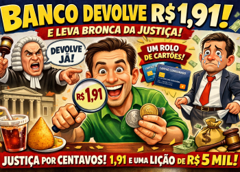BANCO DEVOLVE R$ 1,91