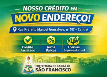 NOSSO CRÉDITO ESTÁ DE ENDEREÇO NOVO EM BARRA DE SÃO FRANCISCO