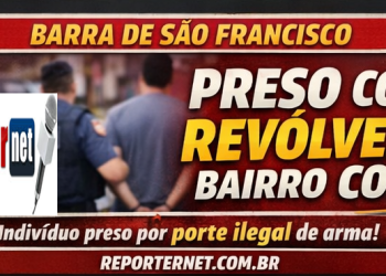 Homem é preso por porte ilegal de arma no bairro Colina