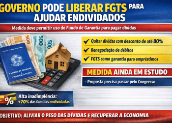Governo estuda liberar FGTS para ajudar endividados no Brasil