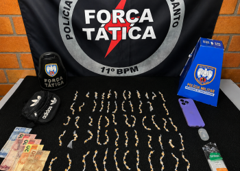 Polícia Militar apreende mais de 350 pedras de crack prontas para comercialização em Barra de São Francisco