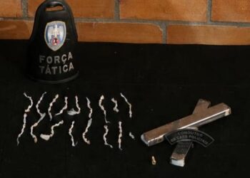 Força Tática e equipe K9 desarticulam ponto de apoio ao tráfico e apreendem drogas no Bairro Estrela