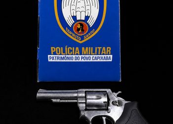 Polícia Militar apreende revólver calibre .38 durante ação no bairro Vila Landinha, em Barra de São Francisco
