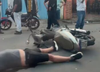 Colisão entre motocicletas deixa ferido em Barra de São Francisco; condutor é flagrado com alto índice de álcool no bafômetro